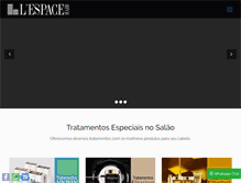 Tablet Screenshot of lespacehair.com.br